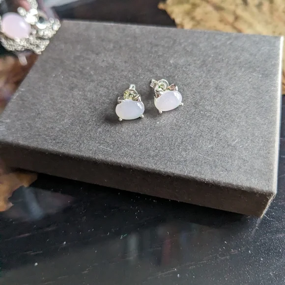 Silver cat necklace and earrings - Picture 6 of 6